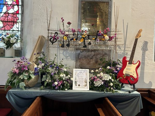 St Cecelia – sponsored by Headcorn PTFA/Off Shoot Flowers, arranged by Christie Thackrey