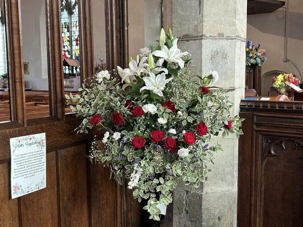 St Mary Magdalene, sponsored by Cut-Above Hairdressing Salon, arranged by Mary Underdown