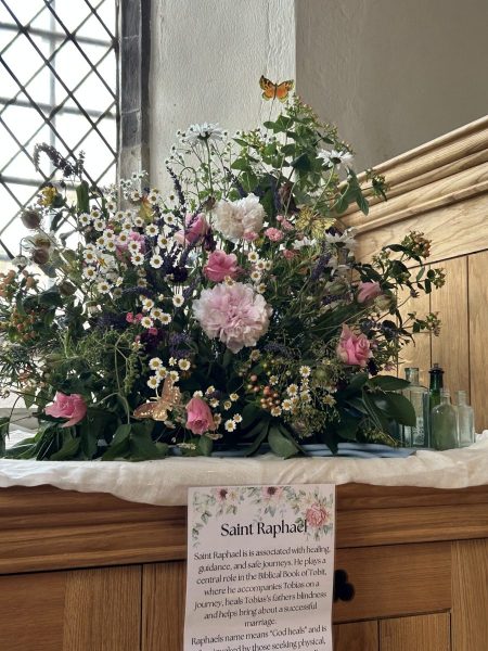 St Raphael – sponsored by the Wenbourne family, arranged by the Sutton Valence ladies